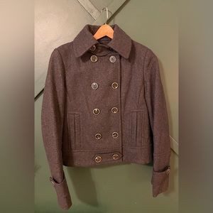 Express pea coat in grey